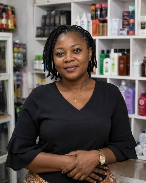 Ghana cosmetics shop owner