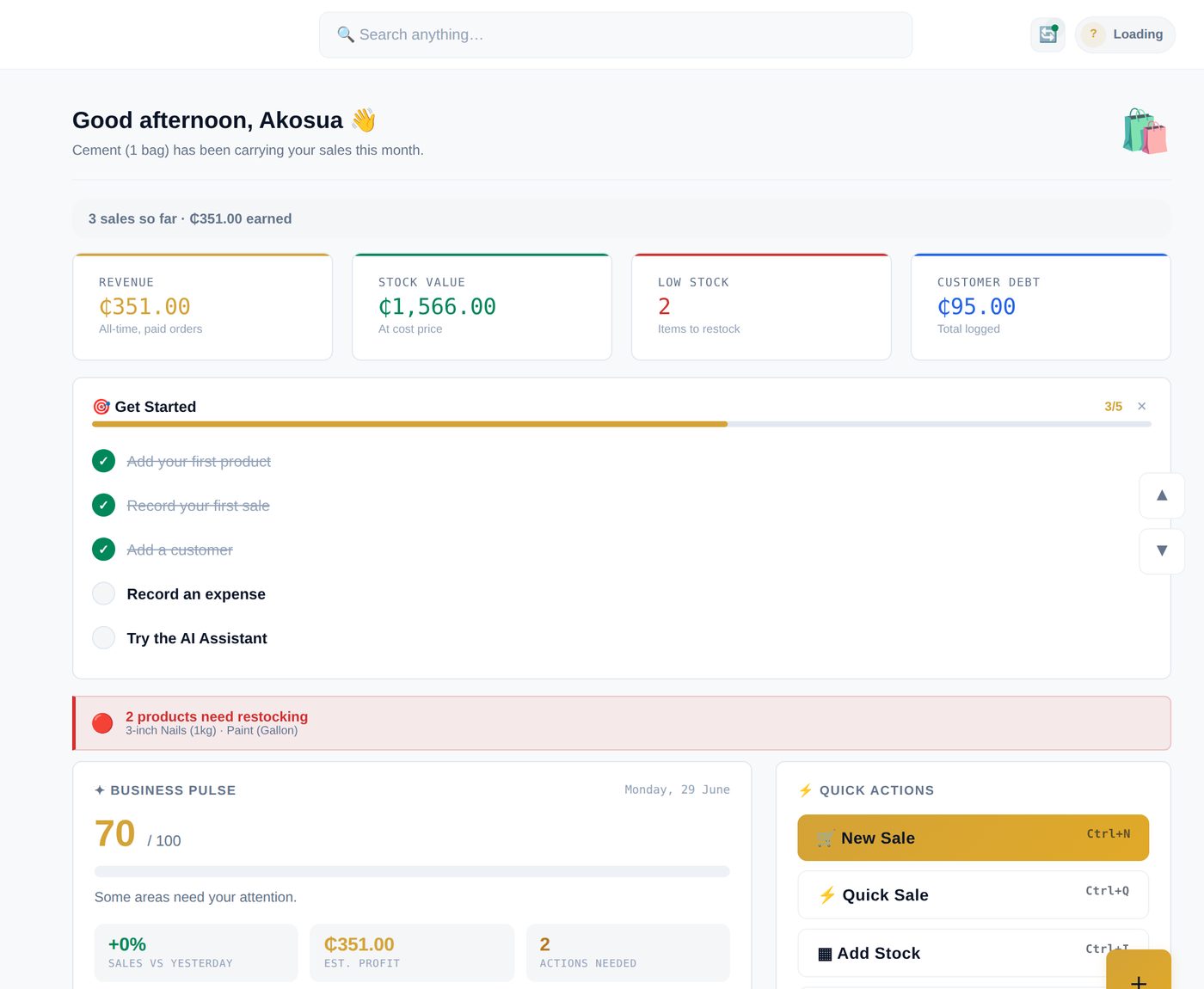 BizTrack Pro Dashboard